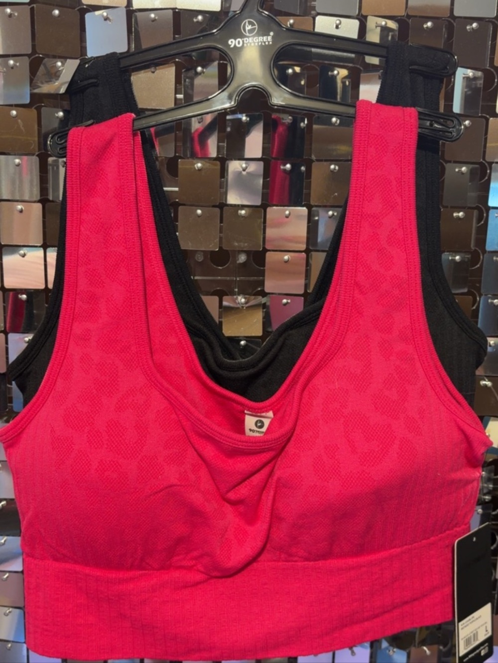 Women’s Leopard-Print Sports Bra - Pink (2-Pack)